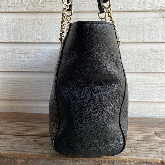 Coach Turnlock 27 Chain Leather Mollie Marley Tote Ava City - Picture 4 of 12